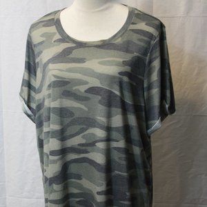New Torrid Women's Olive Green Camouflage Plus Size Top